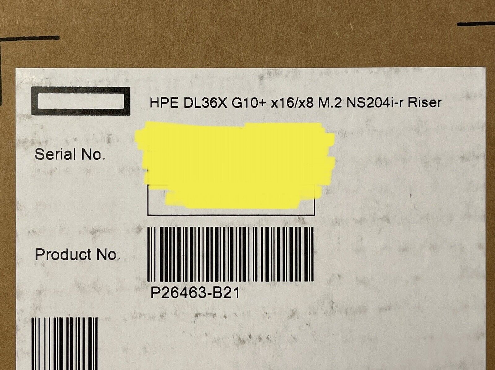 HPE P26463-B21 ProLiant DL360 DL365 DL36X Gen10 Plus x16/x8 PCI-e 4 M.2 NS204i-r Riser Kit.