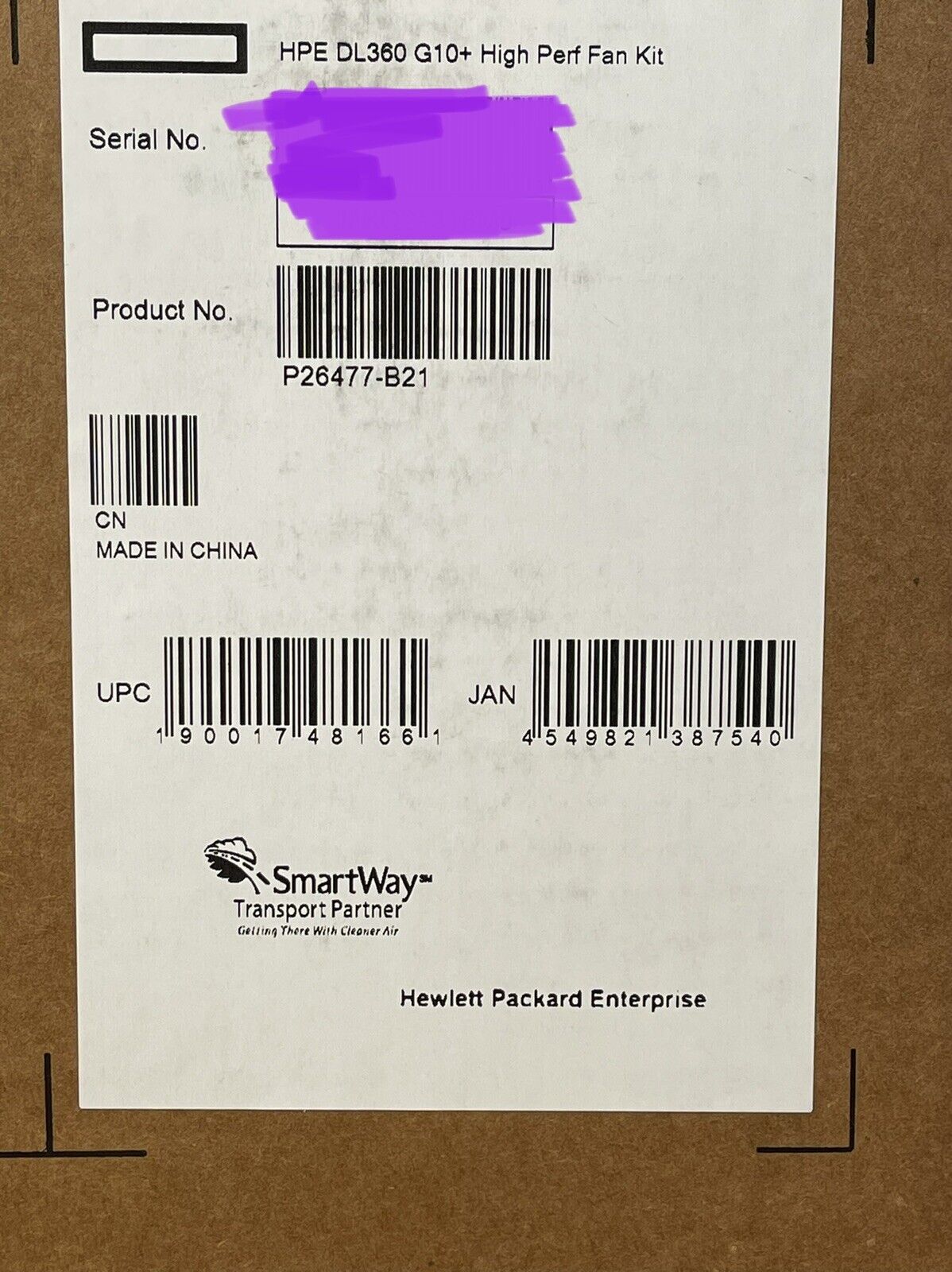 HPE P26477-B21 ProLiant DL360 DL365 DL36X Gen10 Plus P31313-001 High Performance Fan Kit 7x Max Fans.