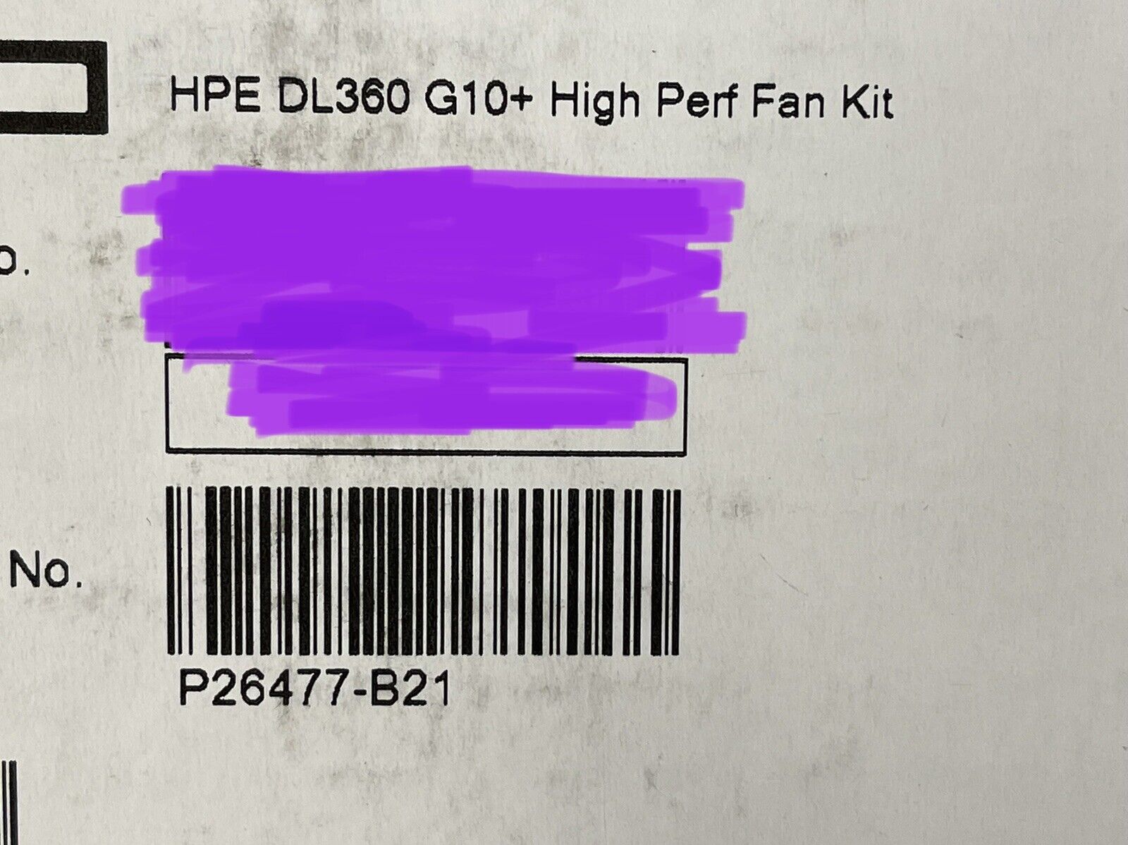 HPE P26477-B21 ProLiant DL360 DL365 DL36X Gen10 Plus P31313-001 High Performance Fan Kit 7x Max Fans.