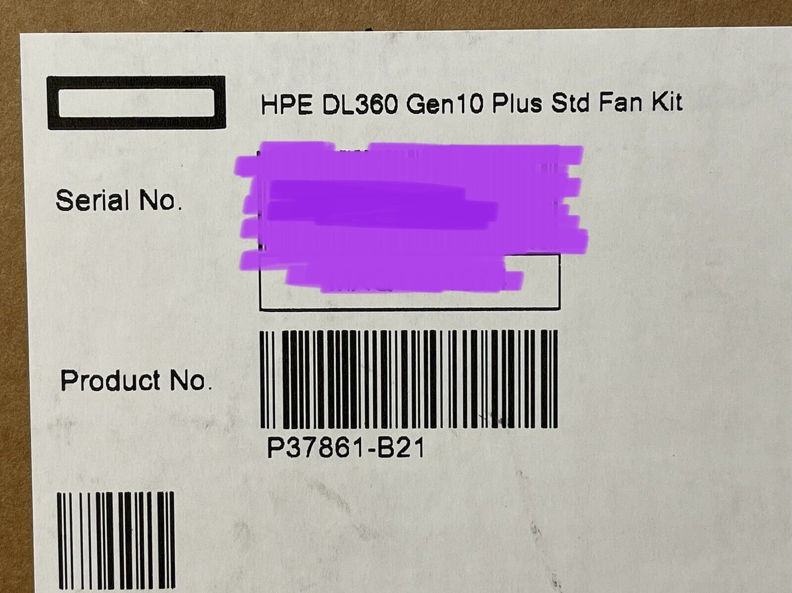 HPE P37861-B21 ProLiant DL360 DL365 DL36X Gen10 Plus Standard Fan Kit Contains 2 Fan Module.