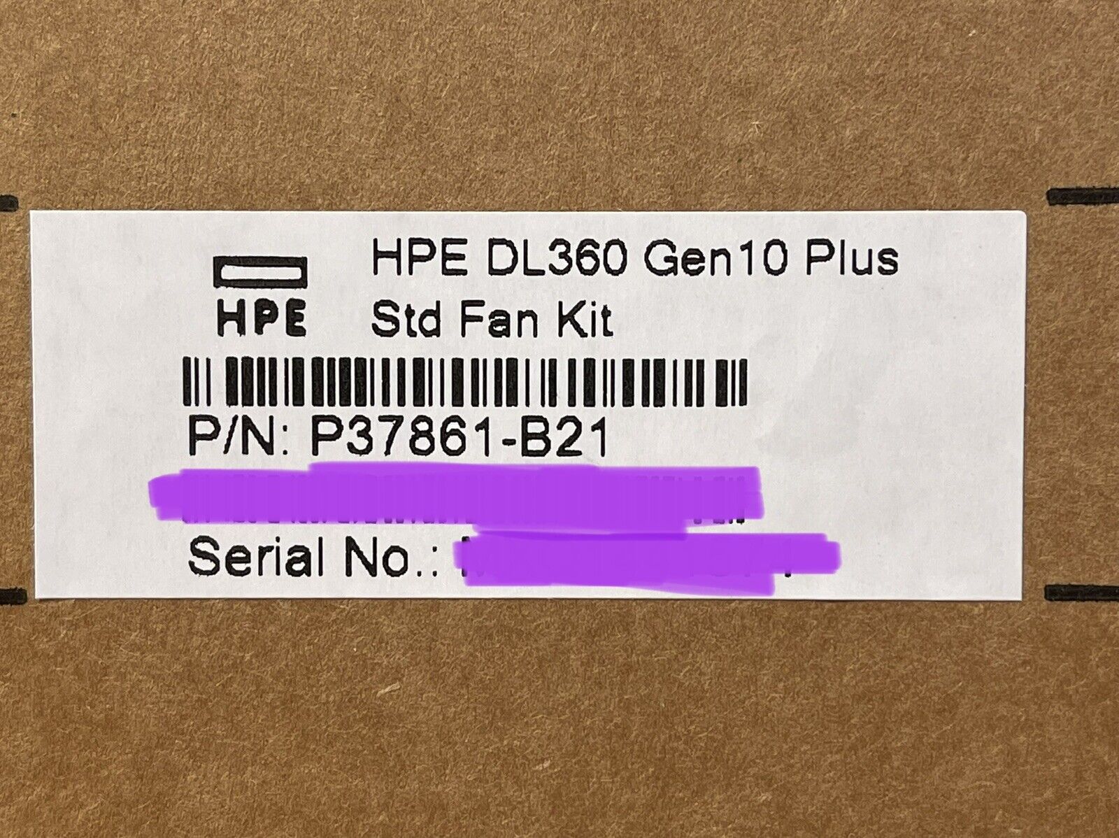 HPE P37861-B21 ProLiant DL360 DL365 DL36X Gen10 Plus Standard Fan Kit Contains 2 Fan Module.