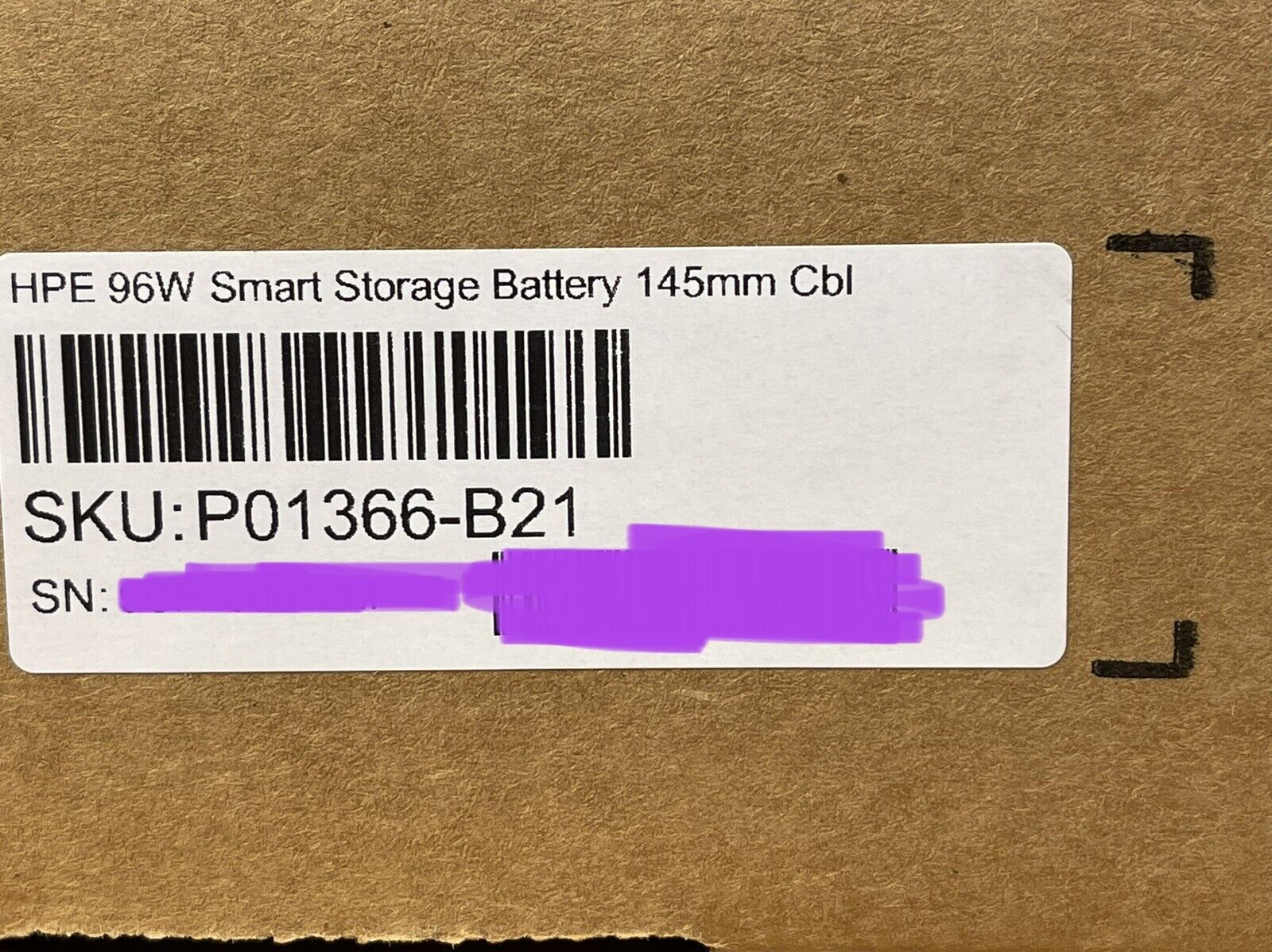 HPE P01366-B21 96W Smart Storage Battery with 145mm Cable Kit 871264-001 FBWC.