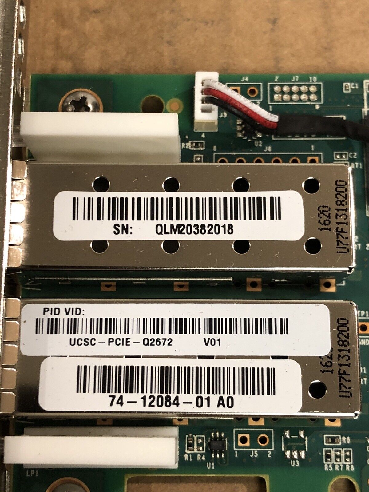 Cisco QLogic Dual Port 16Gbps Fibre Channel PCI-e Adapter UCSC-PCIE-Q2672 FC 16G.