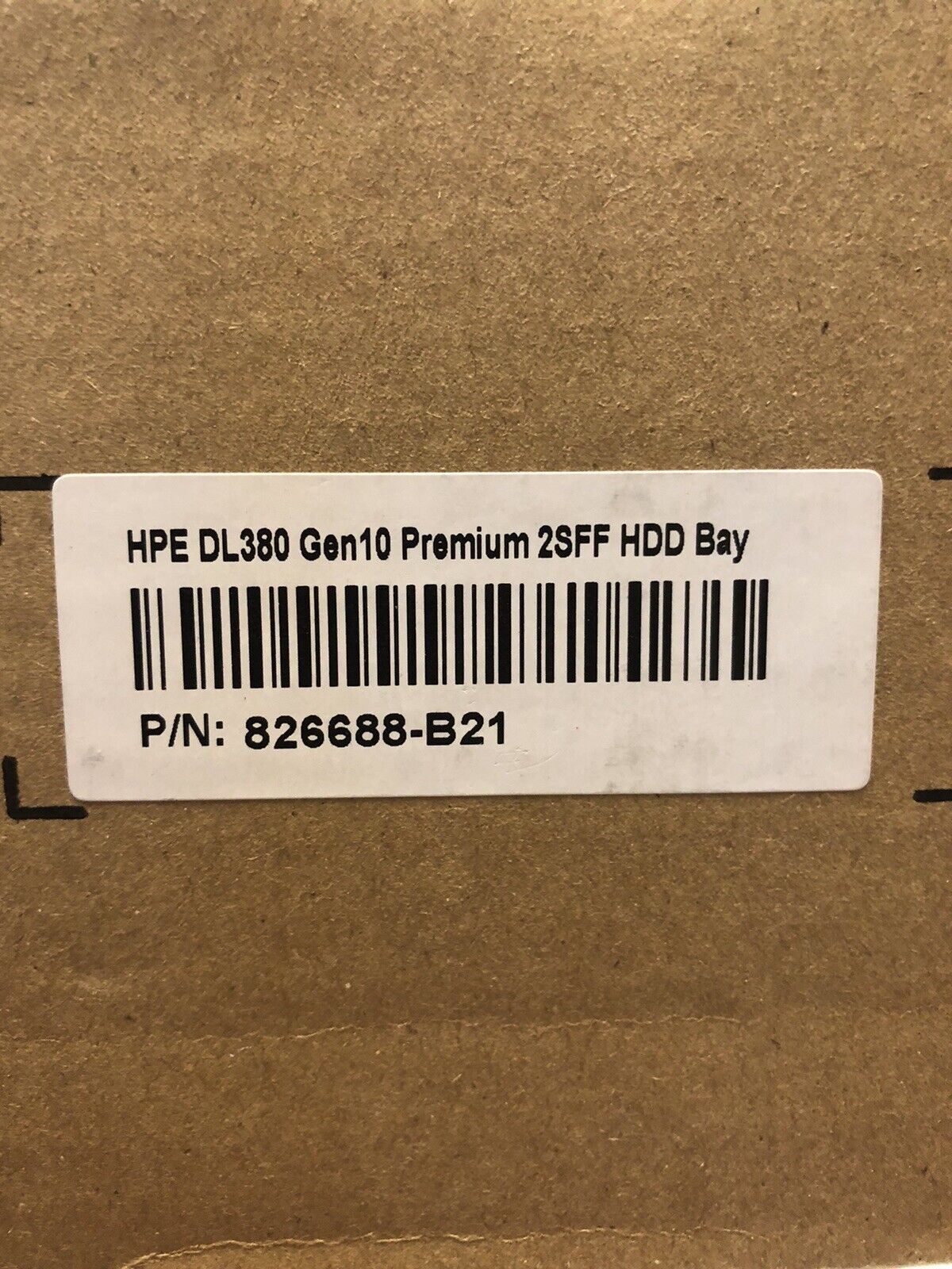 HPE 826688-B21 DL38x DL385 DL380 Gen10 Premium 2SFF HDD Riser Kit x16 PCI-e 3.0.