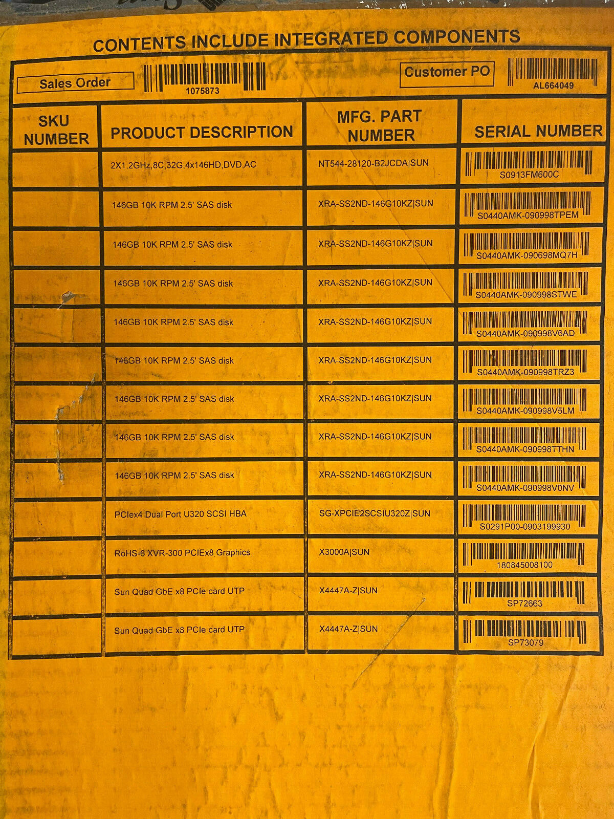 NEW Sun Netra T5440 2x 8 Core 128 Thread UltraSPARC T2 Plus 32GB RAM 12x 146GB NT544-28120-B2JCDA.