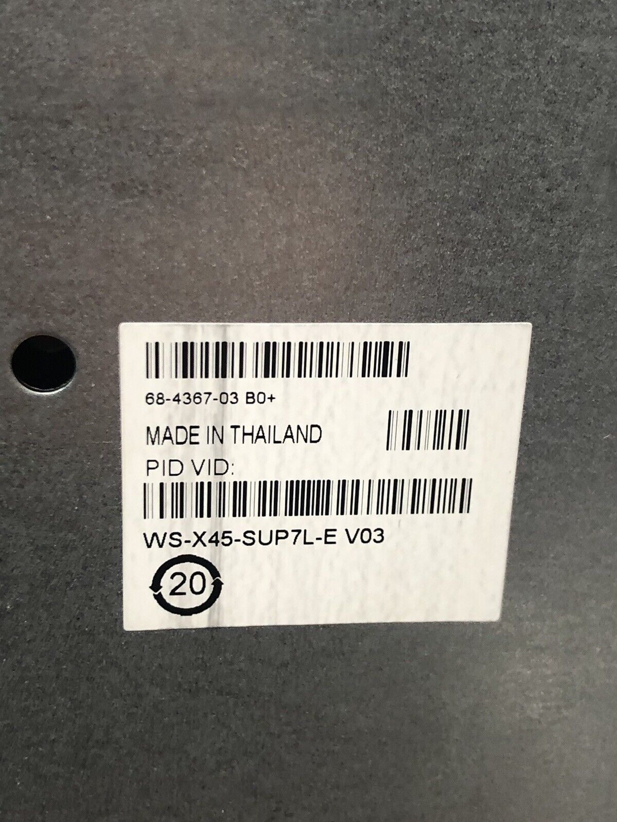 Cisco Catalyst 4500 E Series Supervisor Engine WS-X45-SUP7L-E 4x 10GE Uplinks.