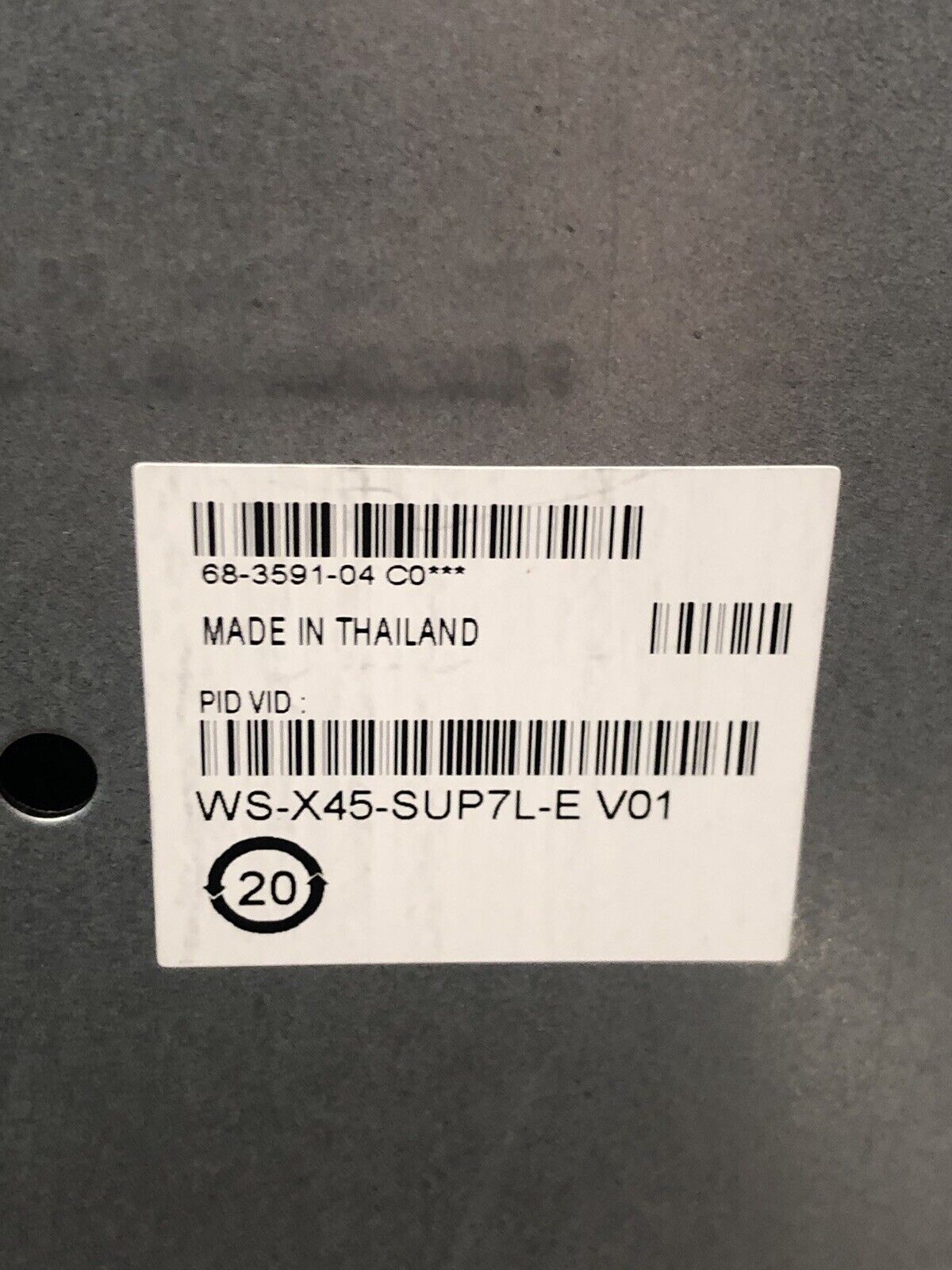 Cisco Catalyst 4500 E Series Supervisor Engine WS-X45-SUP7L-E 4x 10GE Uplinks.