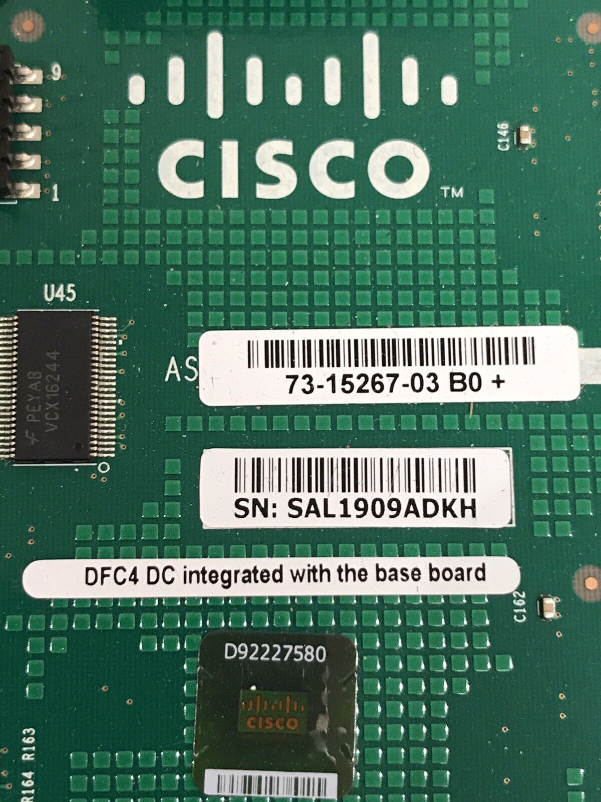 Cisco WS-X6824-SFP-2T 24-Port SFP Gigabit Switch Module w/ DFC4 1GB RAM.