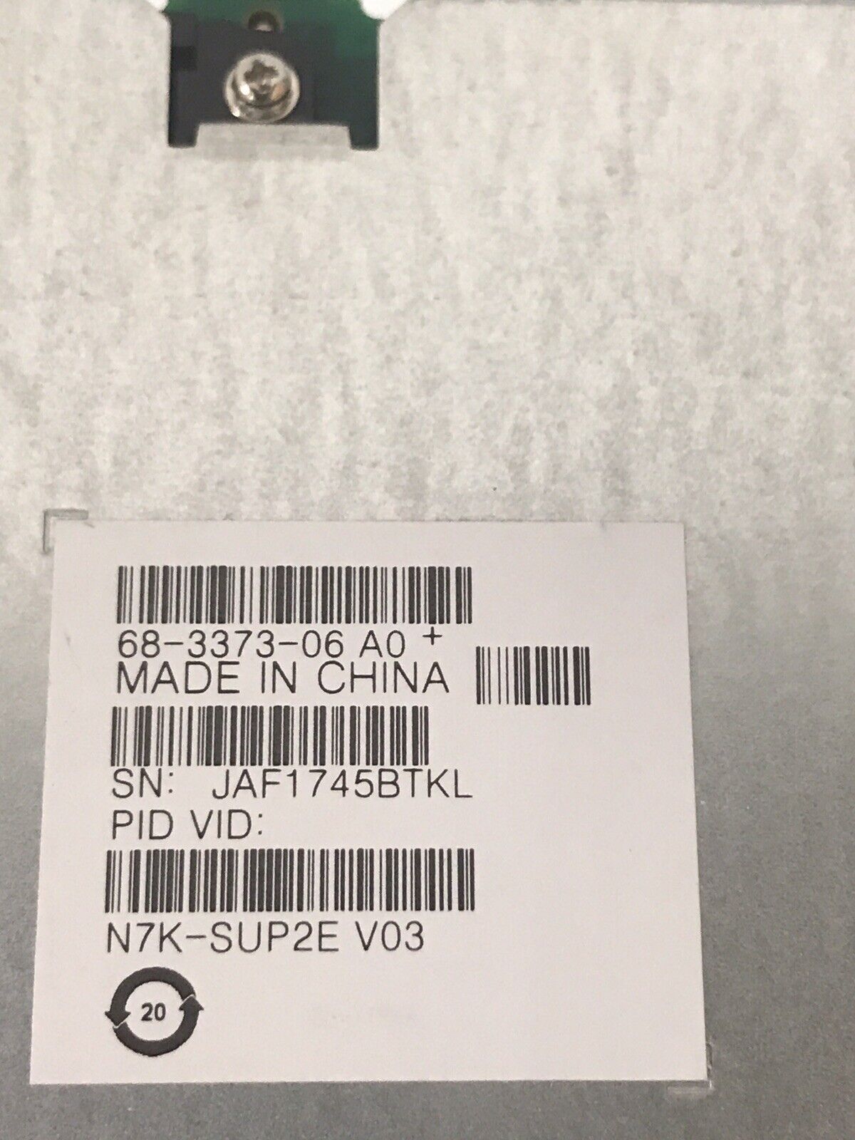 Cisco Nexus N7K-SUP2E Enhanced Supervisor Module 2x Xeon 32Gb RAM.