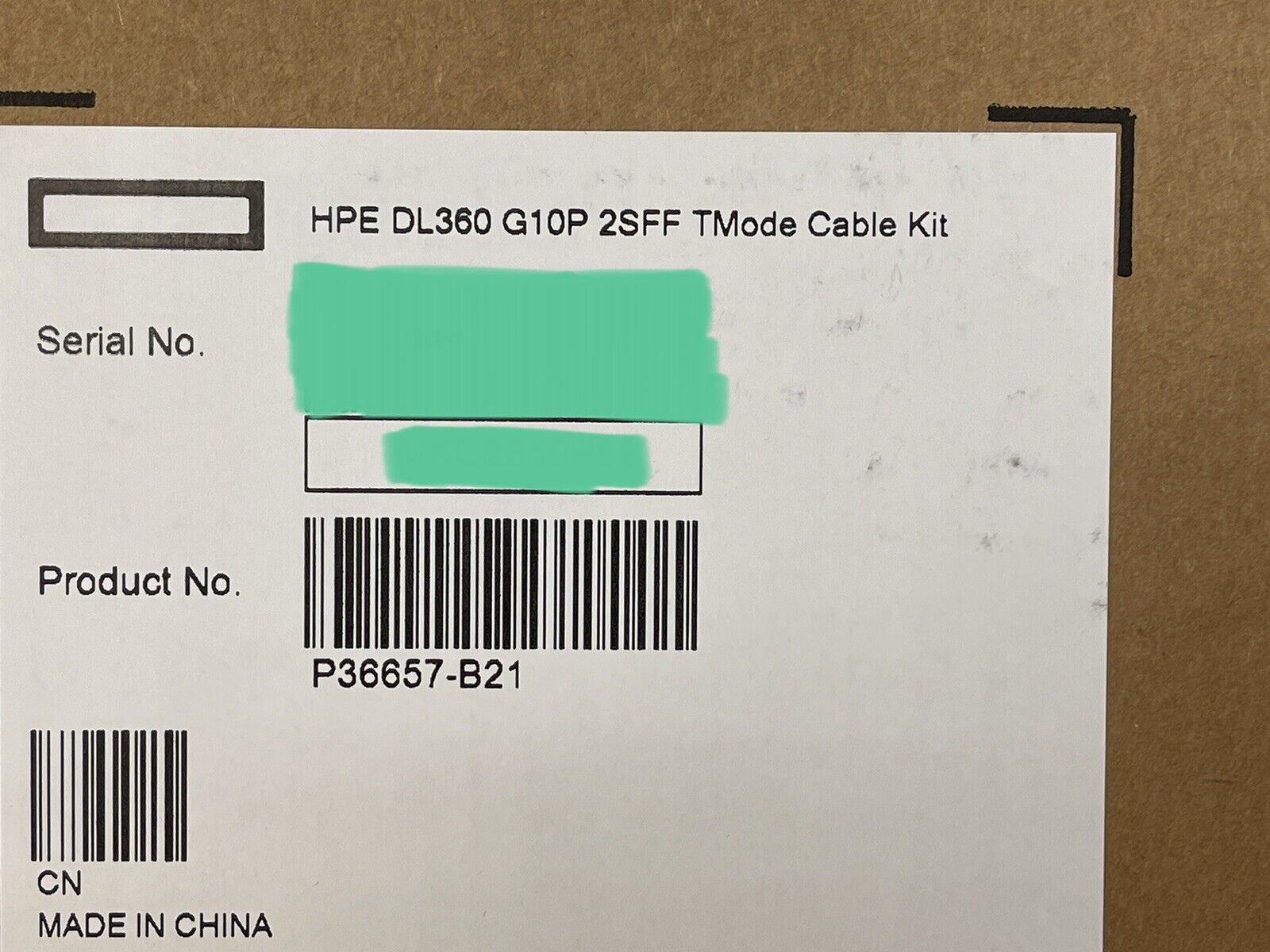 P36657-B21 HPE DL360 DL365 DL36X Gen10+ Plus 2x SFF Tri-Mode Cable Kit TMode U.2 U.3 SATA SAS.