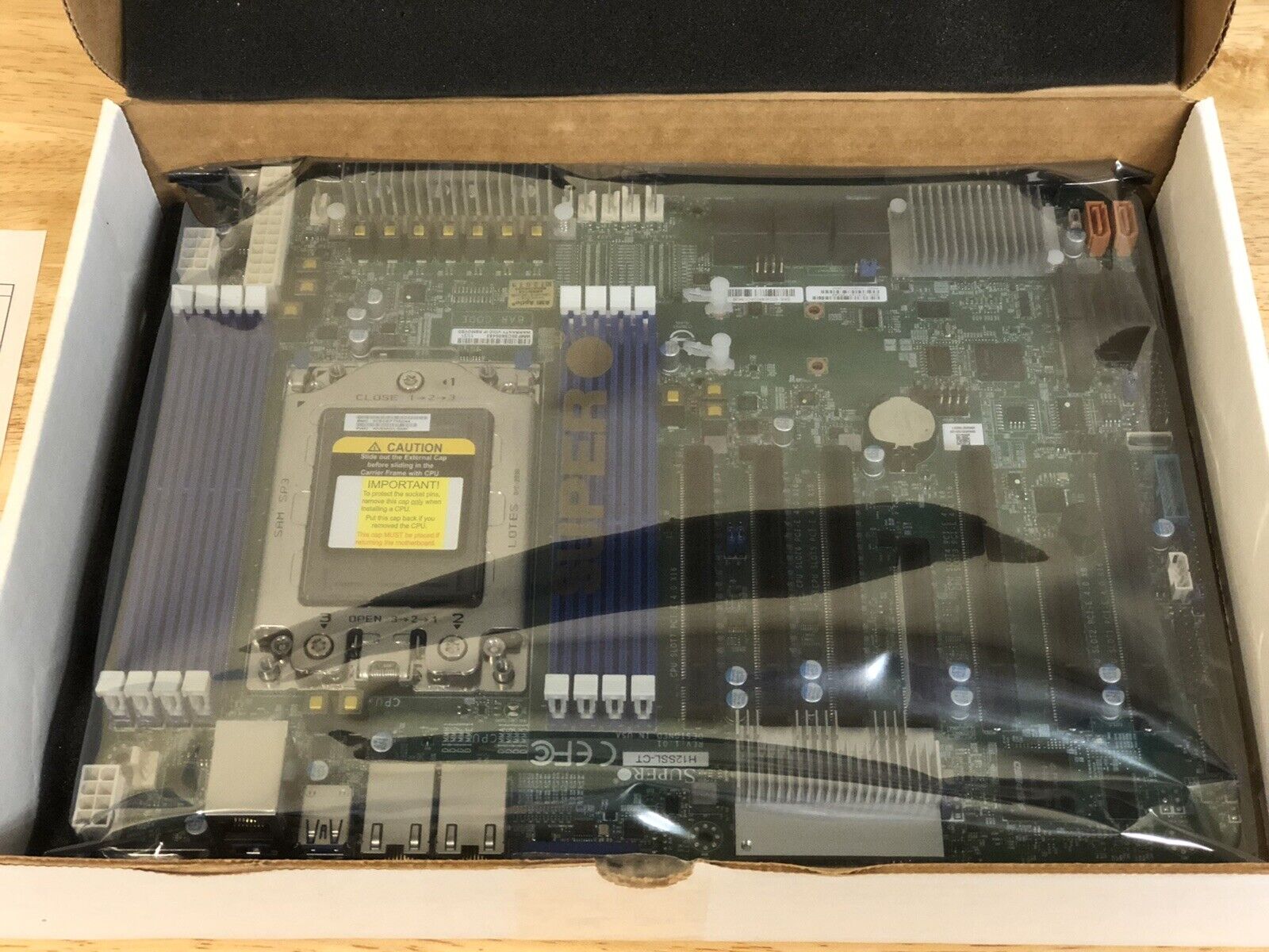 SuperMicro H12SSL-CT-B Motherboard Socket SP3 AMD EPYC 7001/7002/7003 DDR4