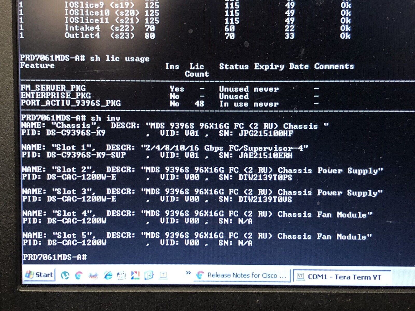 Cisco DS-C9396S 16G FC Switch 48 Active Ports with 44x 16Gb/s SFP+ PE 2x AC PSU.