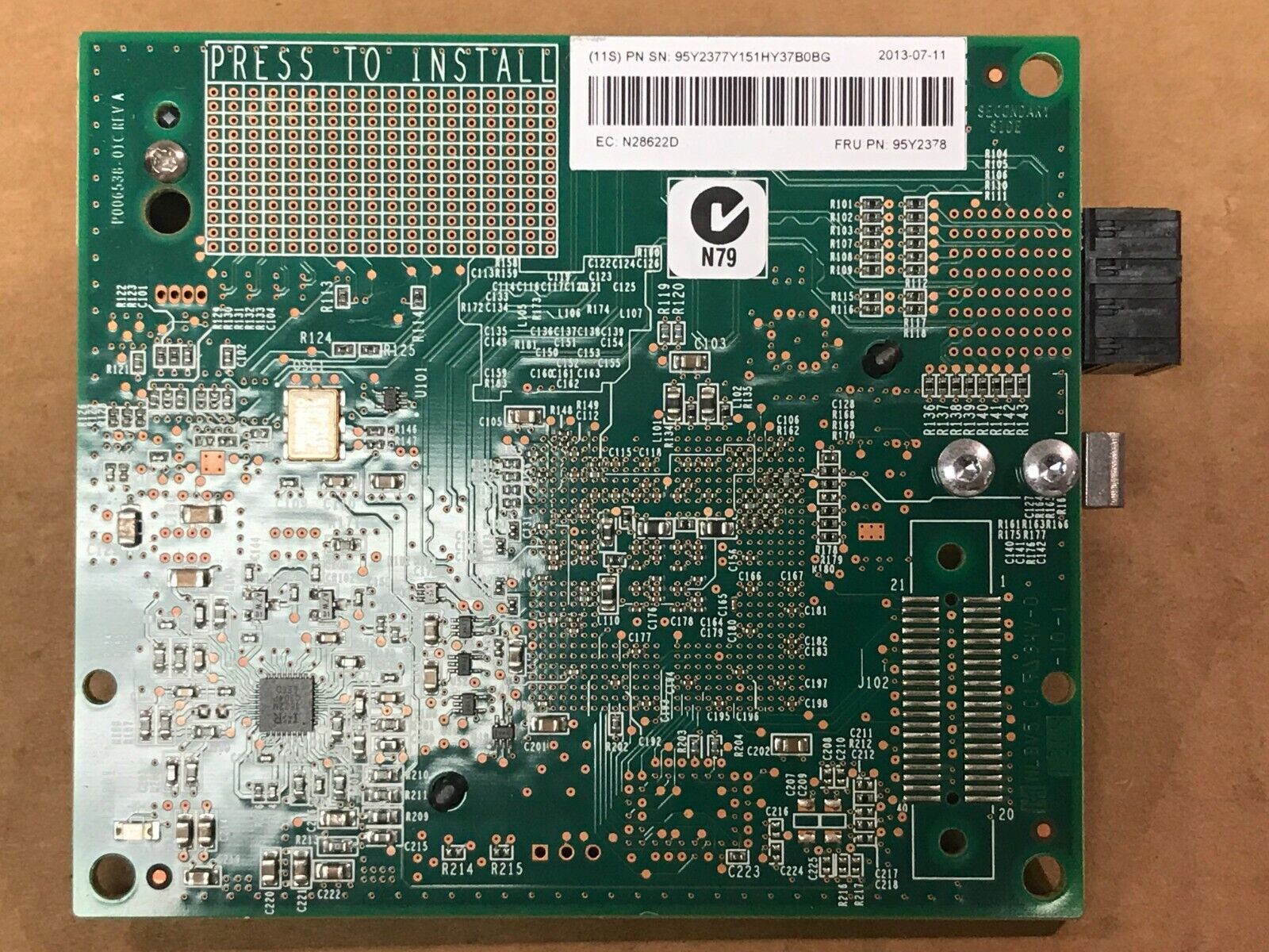 IBM Lenovo 95Y2378 Flex System FC3052 2 Port 8Gb FC Fibre Channel Adapter Card Mezzanine.