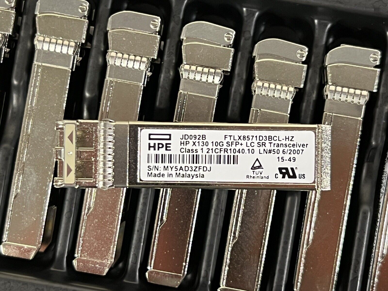 HPE JD092B X130 10G SFP+ SR LC-LC Multi-Mode MMF 850nm 300m Transceiver