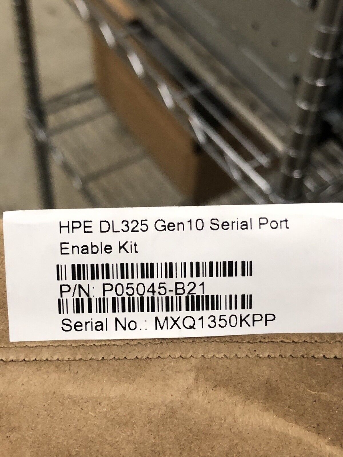 HPE P05045-B21 ProLiant DL325 Gen10 Serial Port Enable Cable Kit.