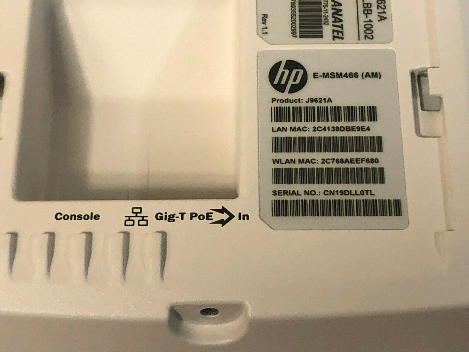 HPE J9621A MSM466 Dual Radio 802.11N Access Point (AM) J9621-80099.