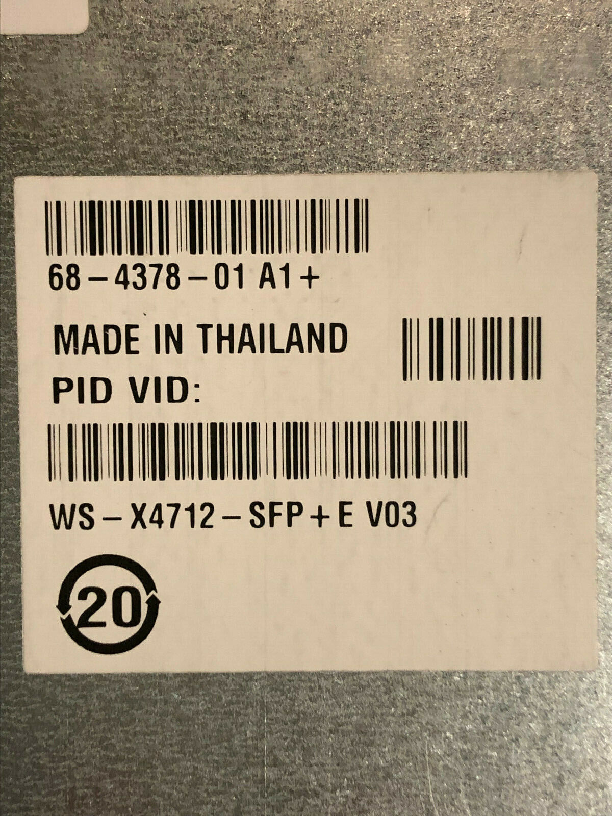 WS-X4712-SFP+E Cisco Catalyst 4500 Series Line Card 10GBASE-R 12 Ports SFP+.
