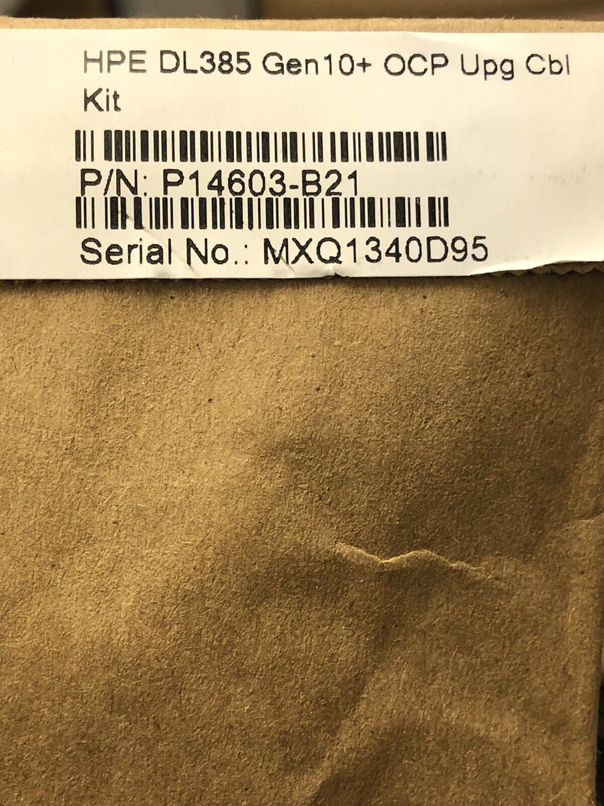 HPE P14603-B21 DL365 DL385 Gen10 Plus/V2 OCP Upgrade Cable Kit Expand OCP3 to x16.