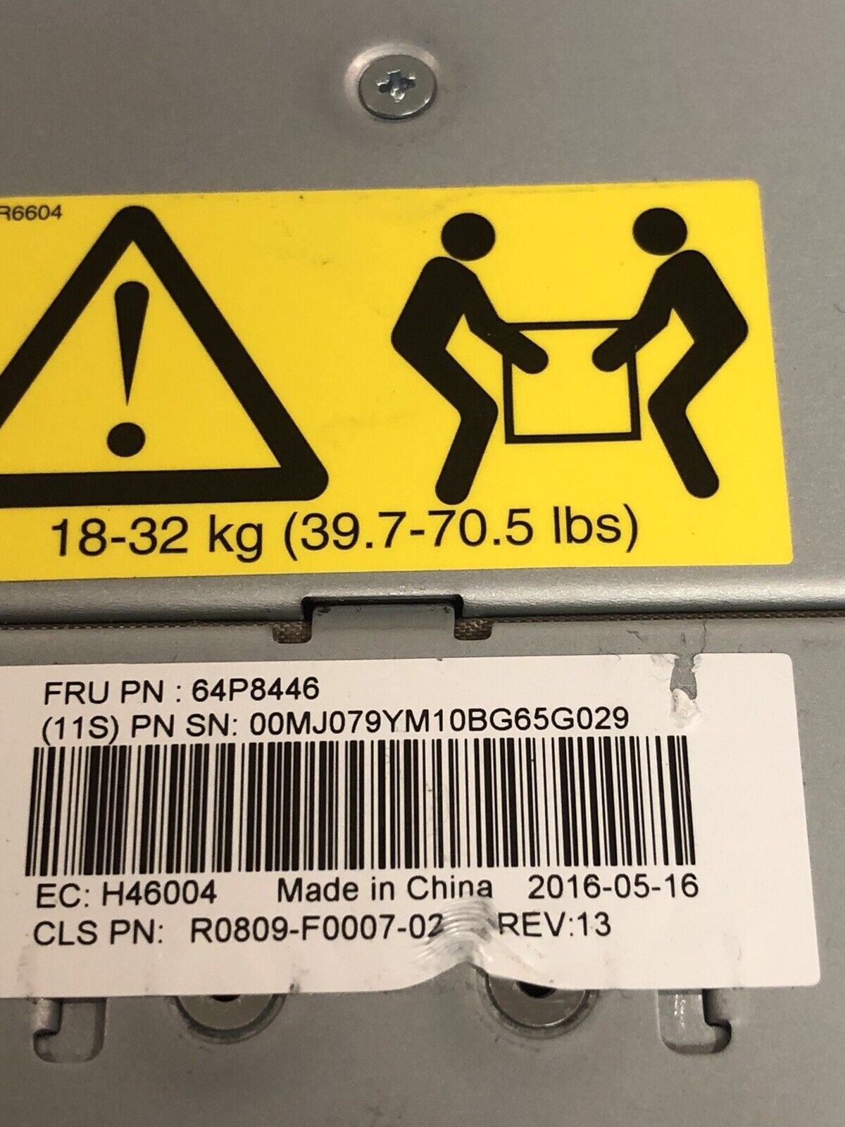 IBM V7000 2076-12F Storwize Expansion Enclosure 72TB 12Gb/s SAS3 12x 6TB 7.2K NL.