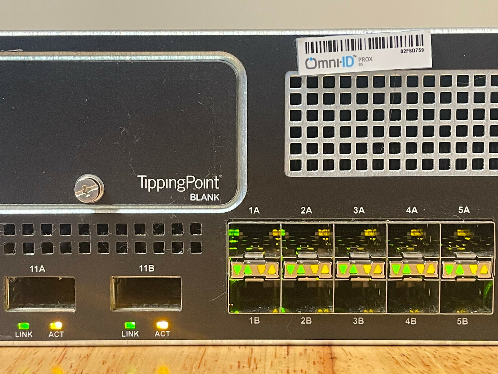 HP JC021A TippingPoint S2500N 2500N-50R1-6006 IPS Intrustion Prevention System 10x RJ45 10x SFP 2x XFP.