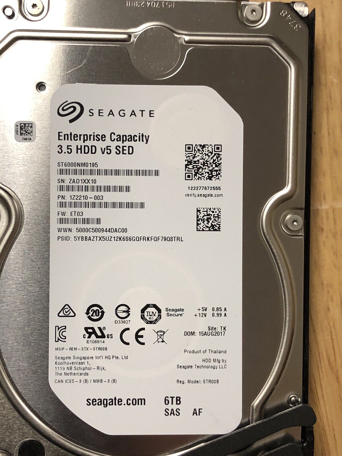External HDD Enclosure LFF 3.5 60x 6TB SAS 2x PSU 2x Expanders 360TB Rails CMA.