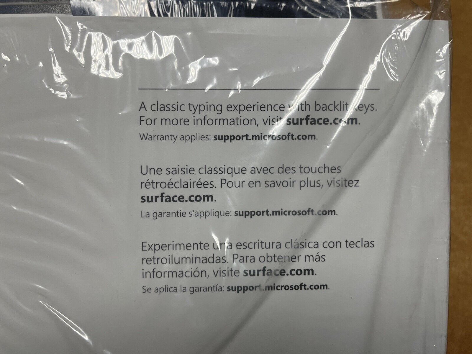 New Sealed Microsoft Surface Pro 4 5 6 7 7+ Type Cover Keyboard Black FMN-00001.