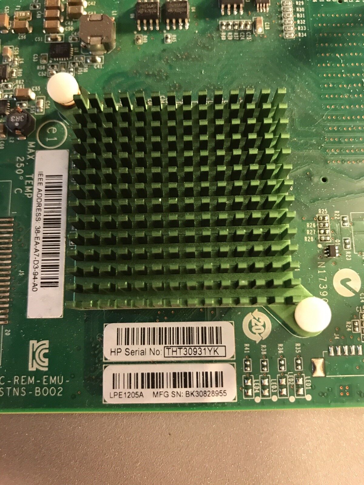 HP LPe1205A Mezzanine 8GB FC Blade HBA 659818-B21 662538-001 HPE Newest Firmware.