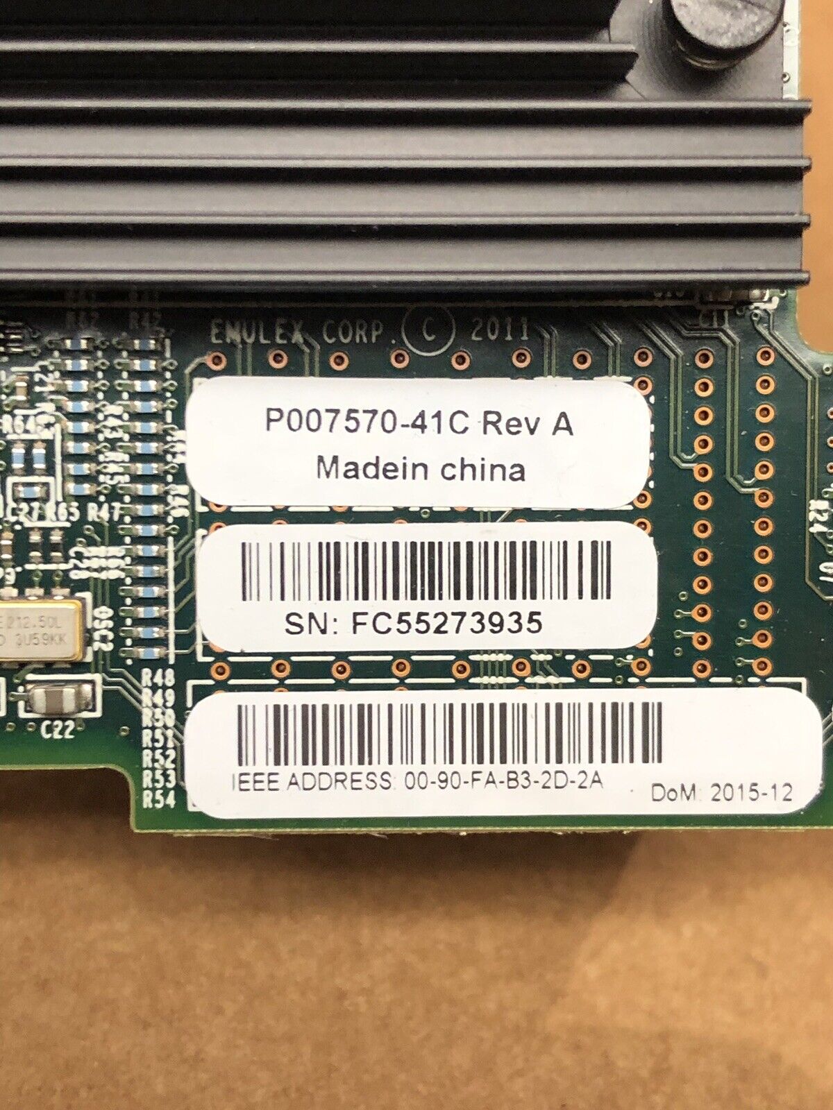 Dell Blade LPM16002B-D Dual Port FC 16Gb/s Gen 5 Mezz M620 M630 M710 M710HD.