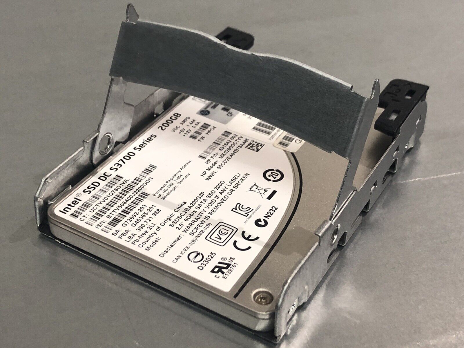 HP 574103-001 2.5 SFF Drive Tray Caddy Sled Screws SL160 SL170 SL230s SL250s SL165z SSD G8.