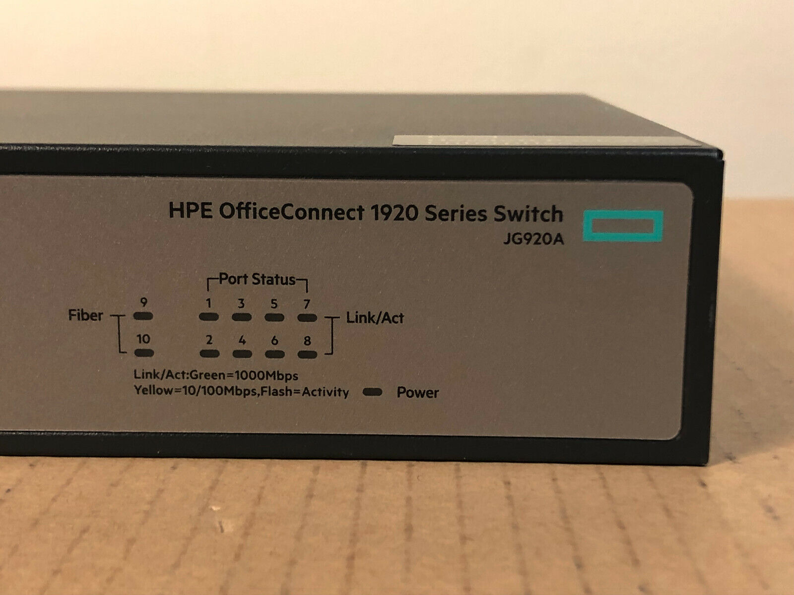 HPE JG920A OfficeConnect 1920 Series 8-Port Gigabit Ethernet Switch HNGZA-HA0008.