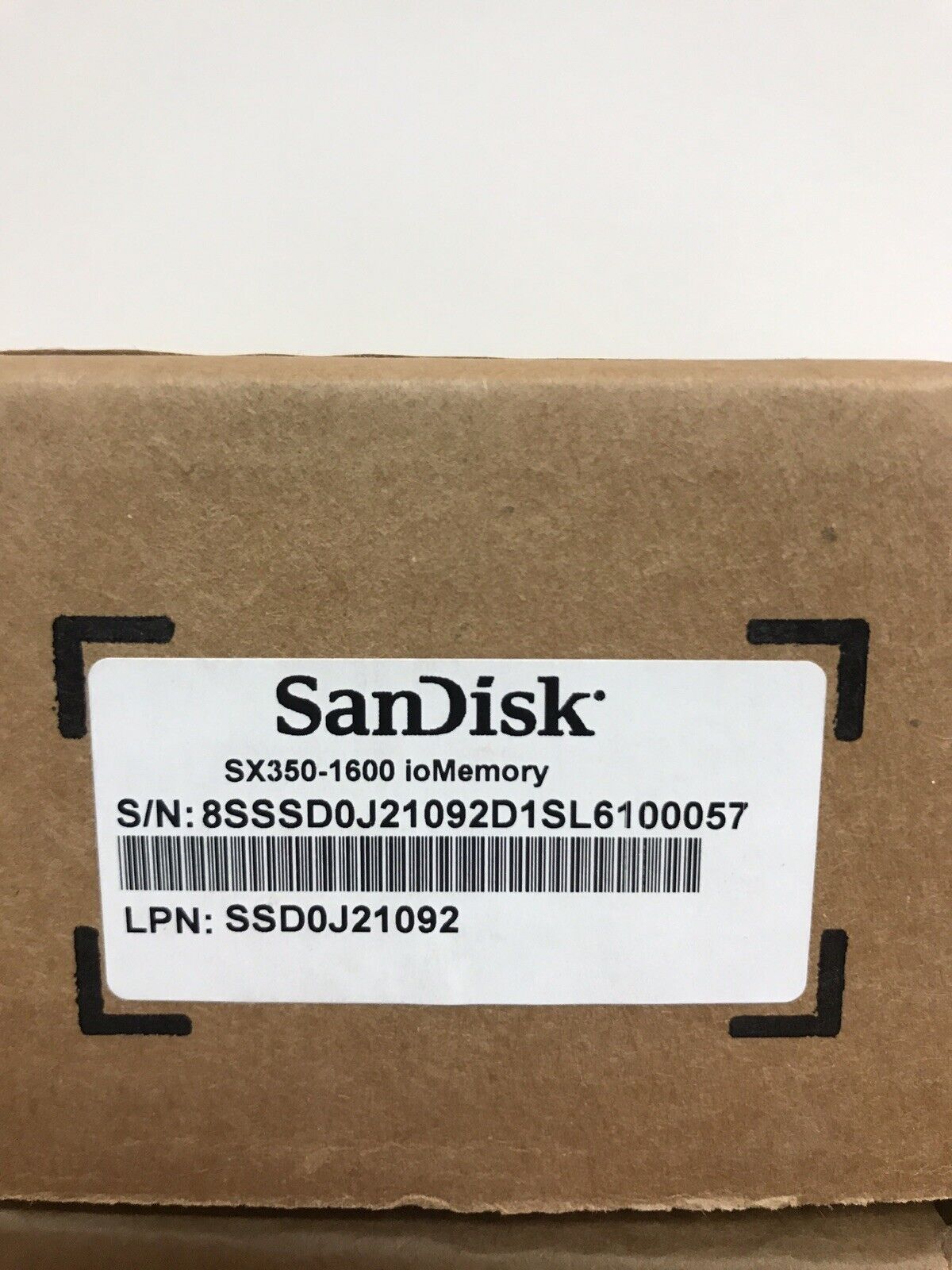1.6TB SanDisk Fusion ioMemory SX350-1600 PCI-e SSD SDFADAMOS-1T60-SF1 MLC Flash