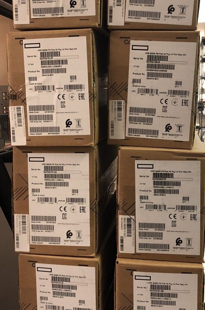 New Sealed HP 1600W Flex Slot Platinum Low Halogen Power Supply 200V-240V AC PSU 830272-B21.