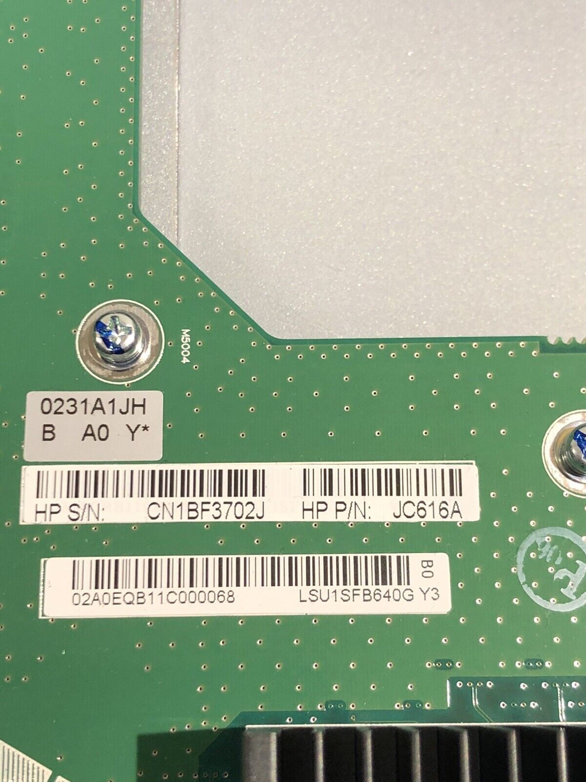 HP H3C JC616A ProCurve 640Gbps LSU1FAB08A0 Type A Fabric Module for 10508 10508-V Switch.