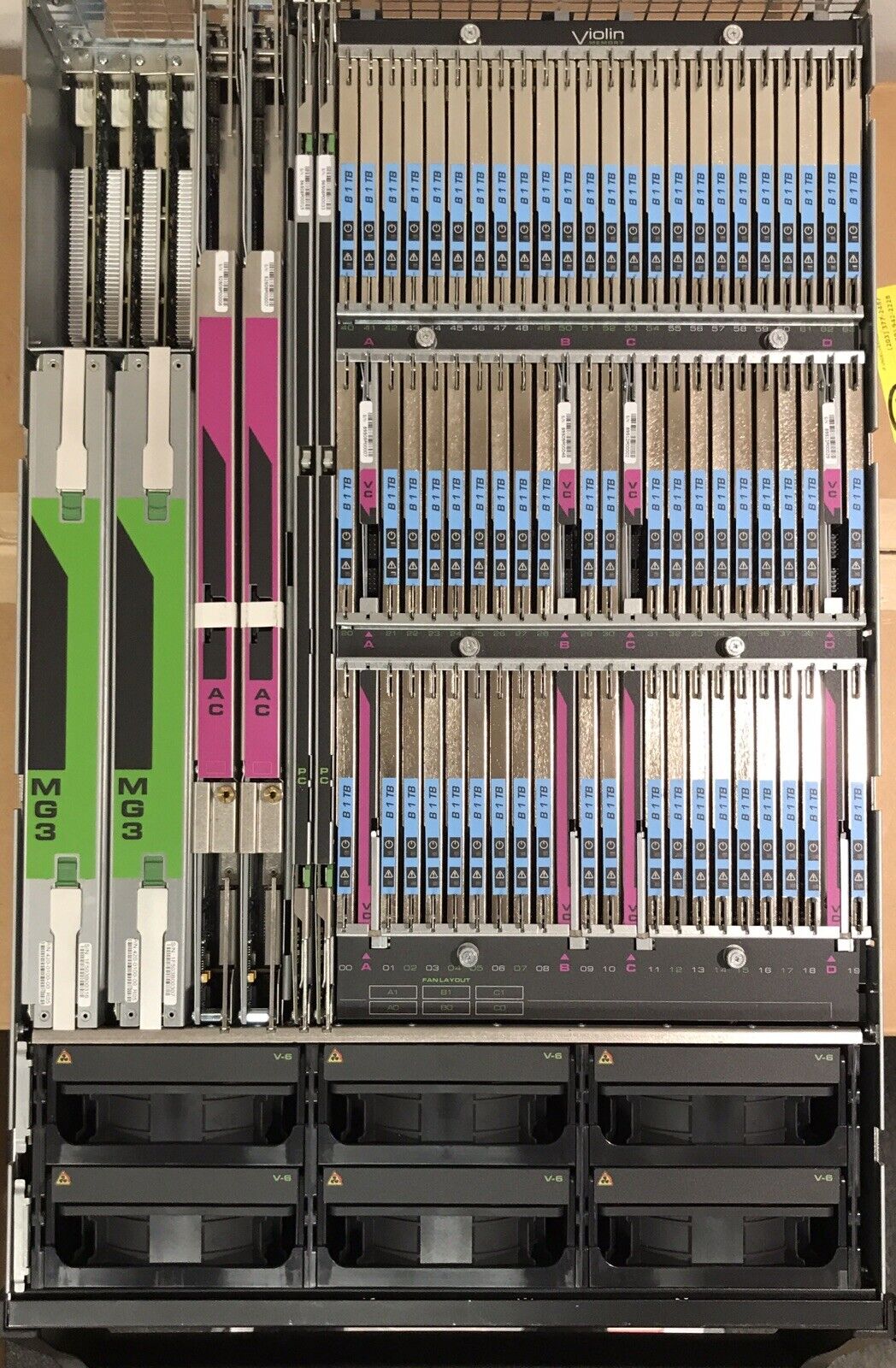 Violin Memory V-7300-70-16FC Flash Storage Array SAN 10GbE 16Gb FC 40GbE 70TB 3U