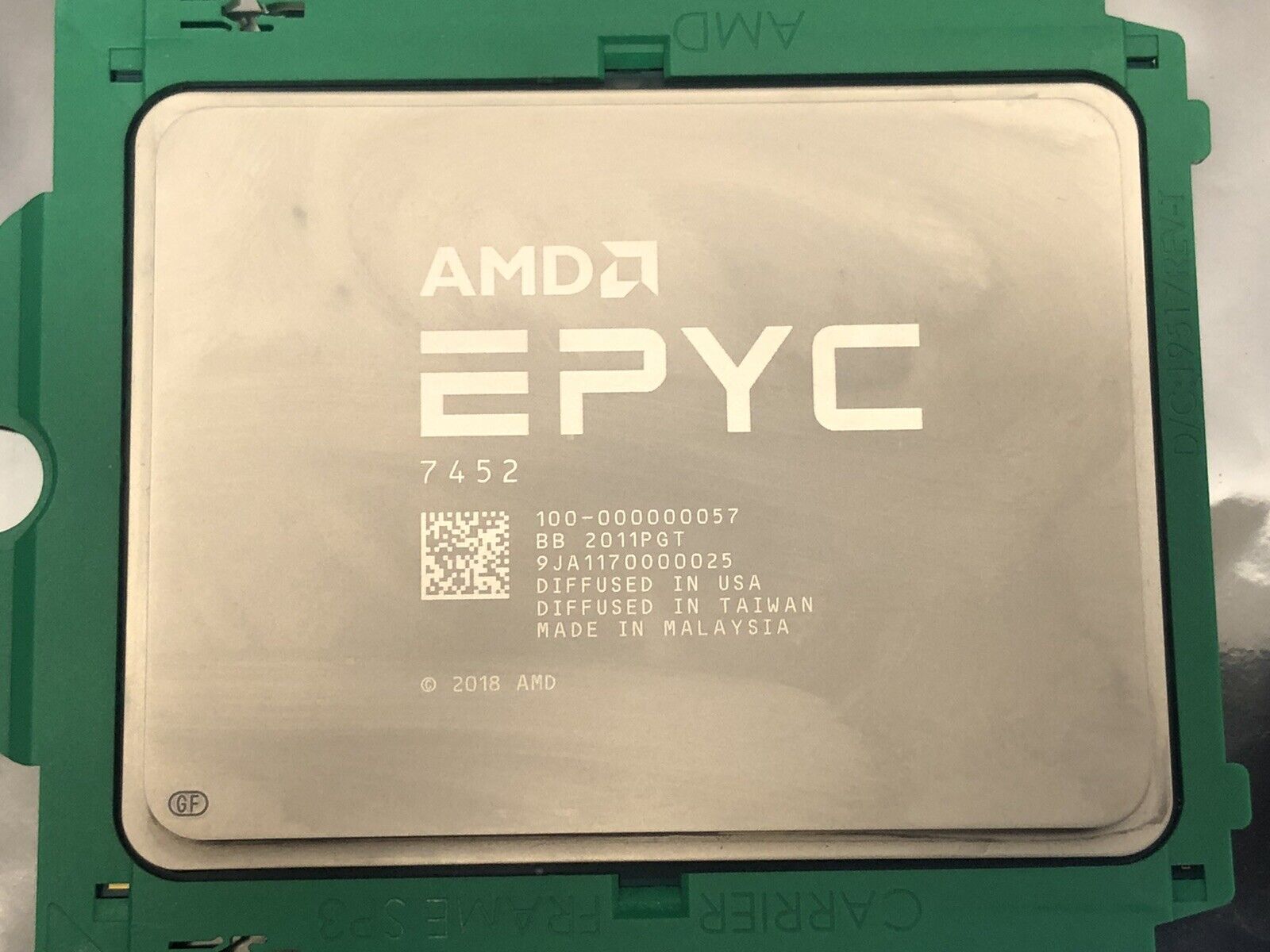 AMD EPYC 7452 Rome 32-Core 2.35GHz 128MB SP3 Socket 155W Processor CPU