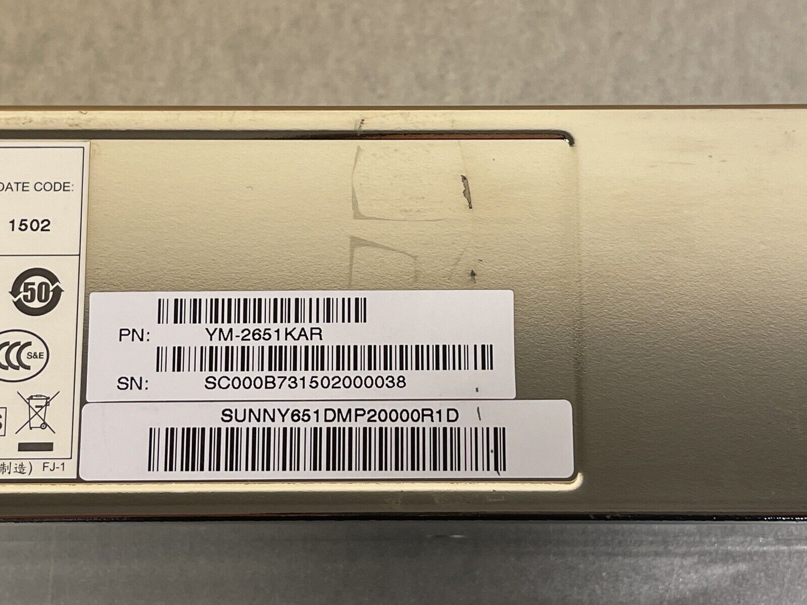 HP HPE FlexFabric Switch A58X0AF DC 650W Power Supply JC681A FF 5800AF 5900AF.