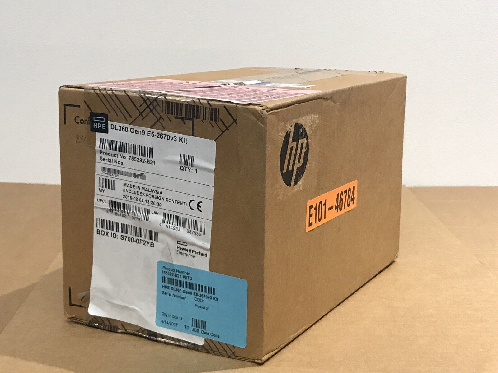 HPE 755392-B21 DL360 Gen9 E5-2670v3 Haswell 12-Core 2.3GHz 30MB LGA2011 Socket 120W Processor CPU