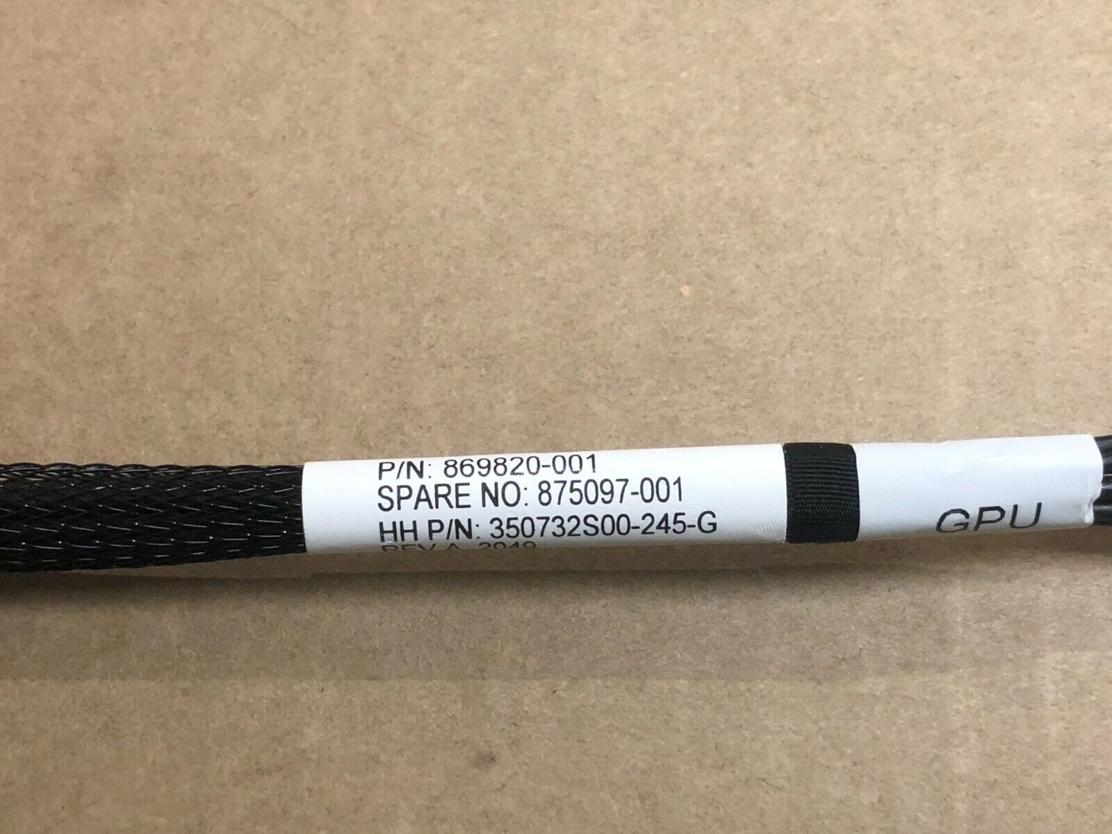 Choose your type HPE GPU Power Cable 6-Pin 8-Pin EPS PCI-e Y-cable Riser to GPU.