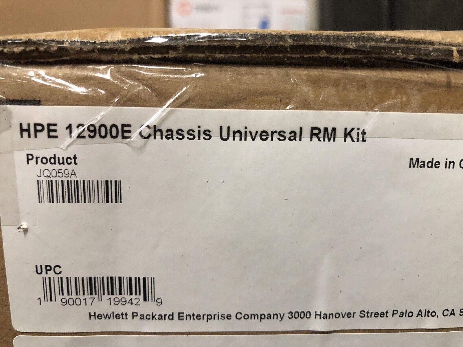 HPE JQ059A FlexFabric 12900E Chassis Universal Rack Mount Kit RM H3C Rails HP.