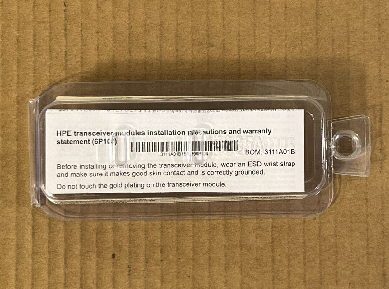 HPE JD061A X125 SFP LH4 1250Mbps LC-LC Single-Mode SMF 1310nm 40km Transceiver