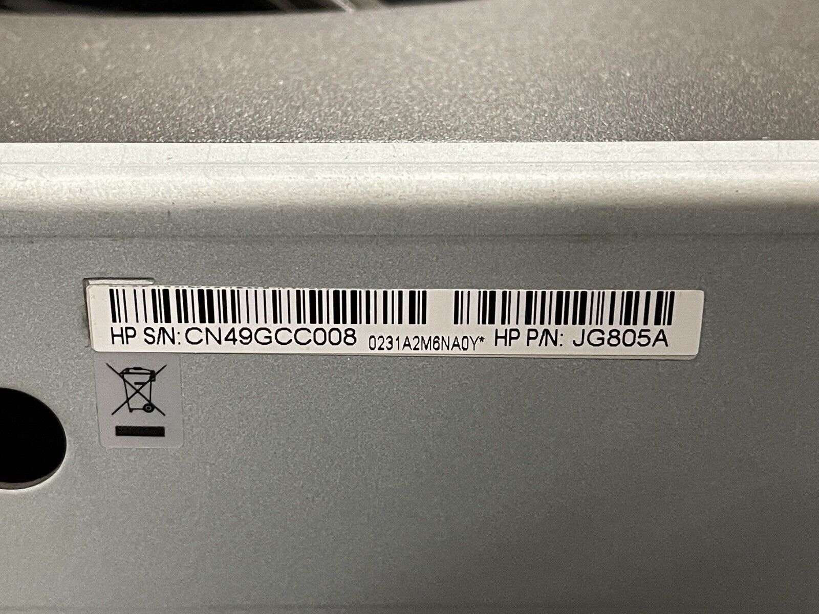 HP FlexFabric 12508E Switch Chassis LG782A 8x AC 2KW PSU 2x Fan Module