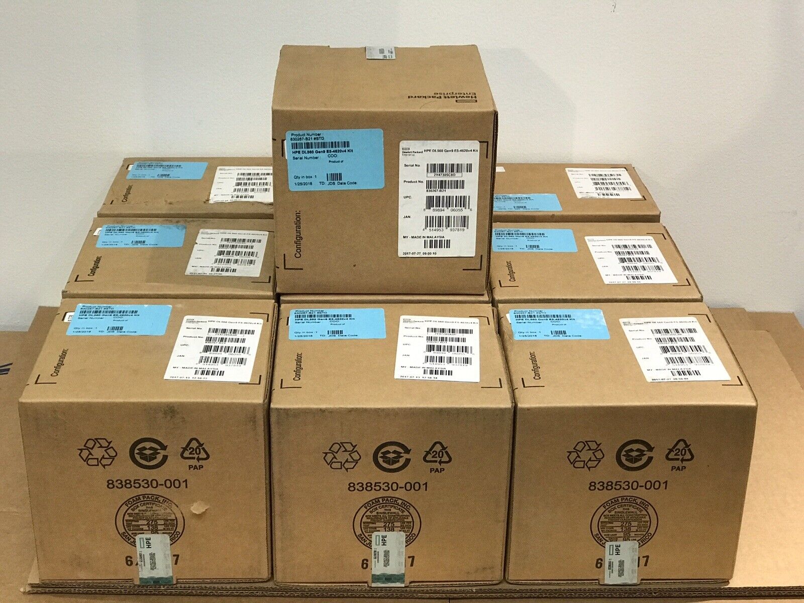 HPE DL560 Gen9 E5-4620 v4 10-Core 2.1GHz 25MB LGA2011 Socket 105W Processor CPU Kit