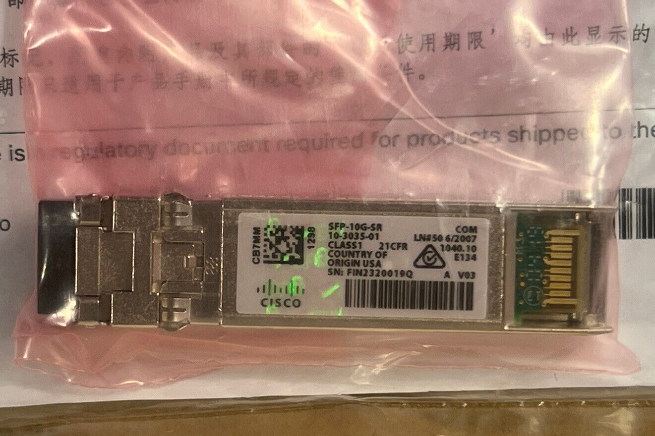 Cisco 10-3035-01 SFP+ 10G SR FC LC-LC Multi-Mode MMF 850nm 400m Transceiver