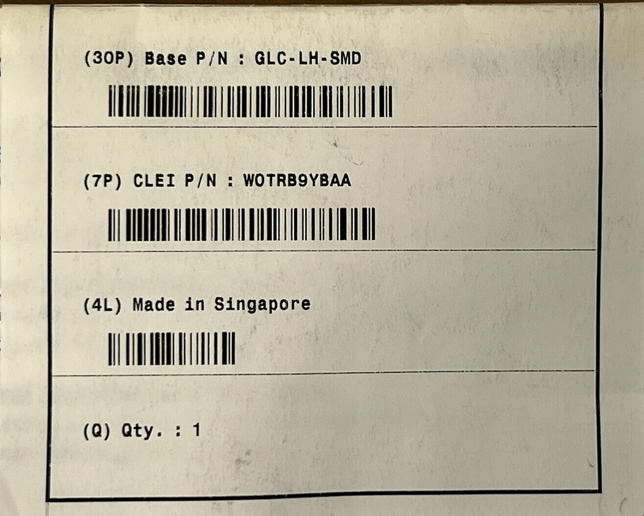 Cisco GLC-LH-SMD SFP Transceiver Module 1GE 1000BASE-LX/LH V01 SMF MMF.