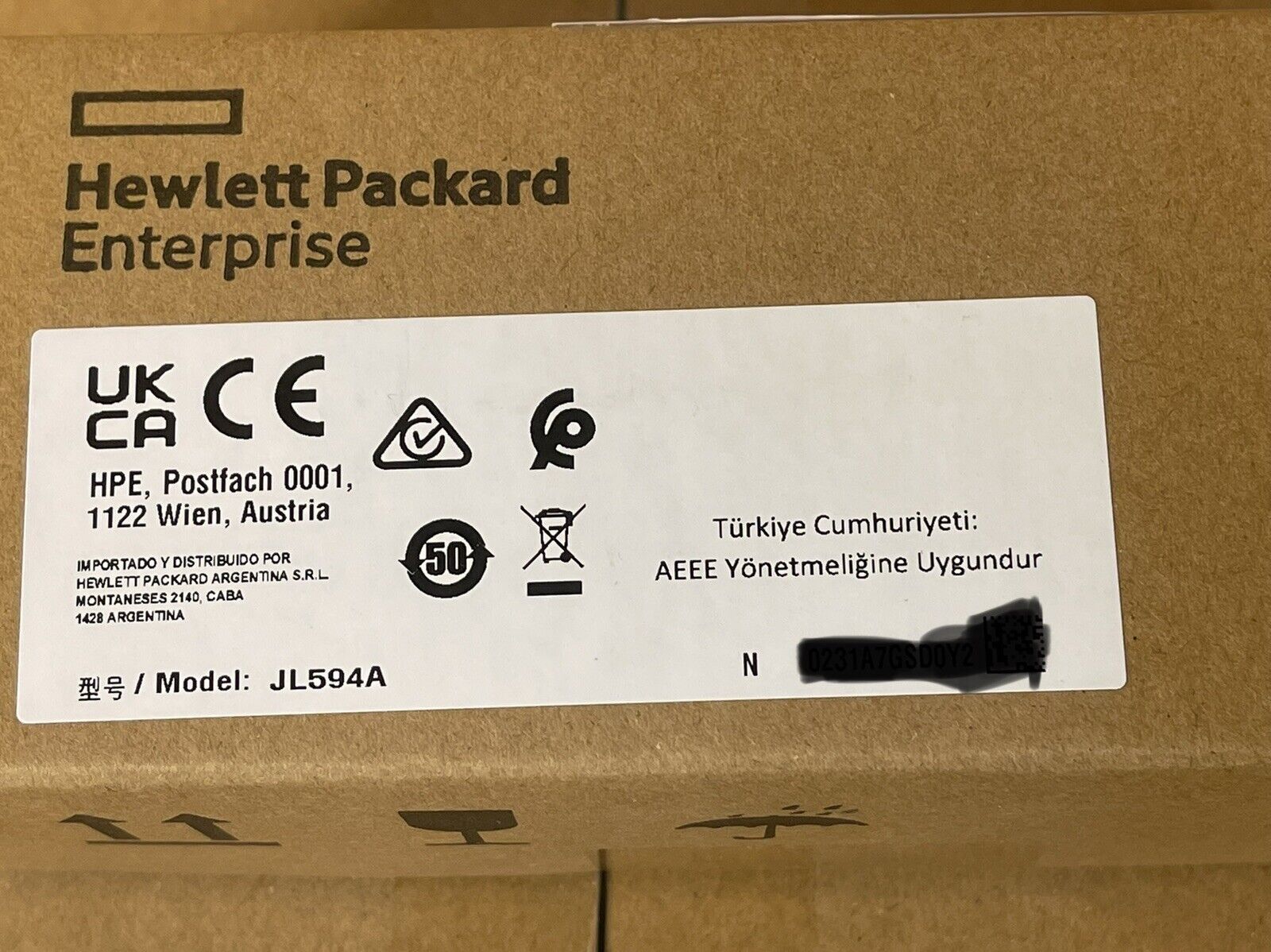 New Factory Sealed HPE JL594A X721 Front to Back FB Fan Tray Kit JL594A FlexFabric 5710.