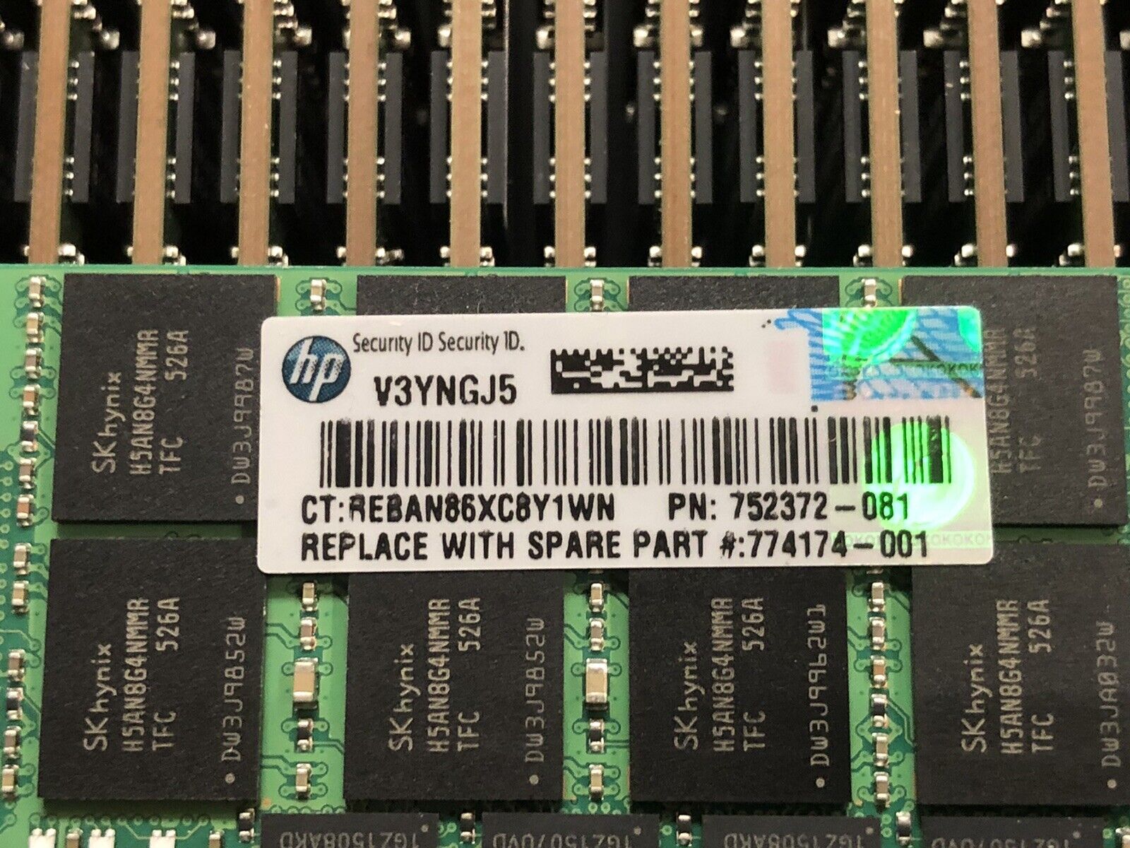 HP 774174-001 1x32GB Quad Rank x4 DDR4 2133MHz LRDIMM ECC CL15 Ram SmartMemory