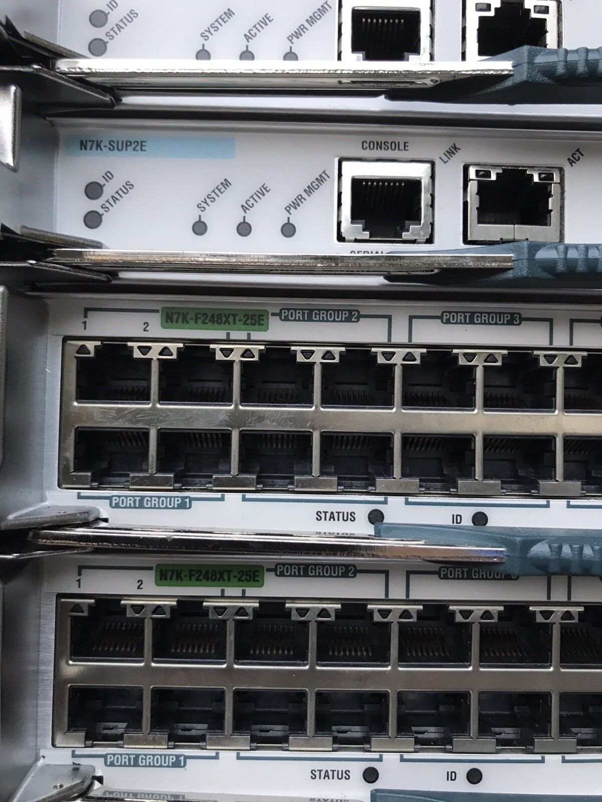 Cisco Nexus N7K-C7009 2x SUP2E 3x F248XT-25E M148GT-11 2x AC-7.5KW 5x FAB-2 F2e.