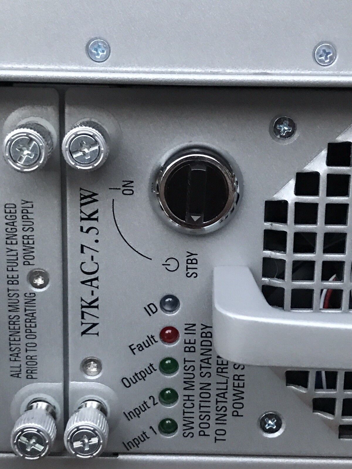 Cisco Nexus N7K-C7009 2x SUP2E 3x F248XT-25E M148GT-11 2x AC-7.5KW 5x FAB-2 F2e.