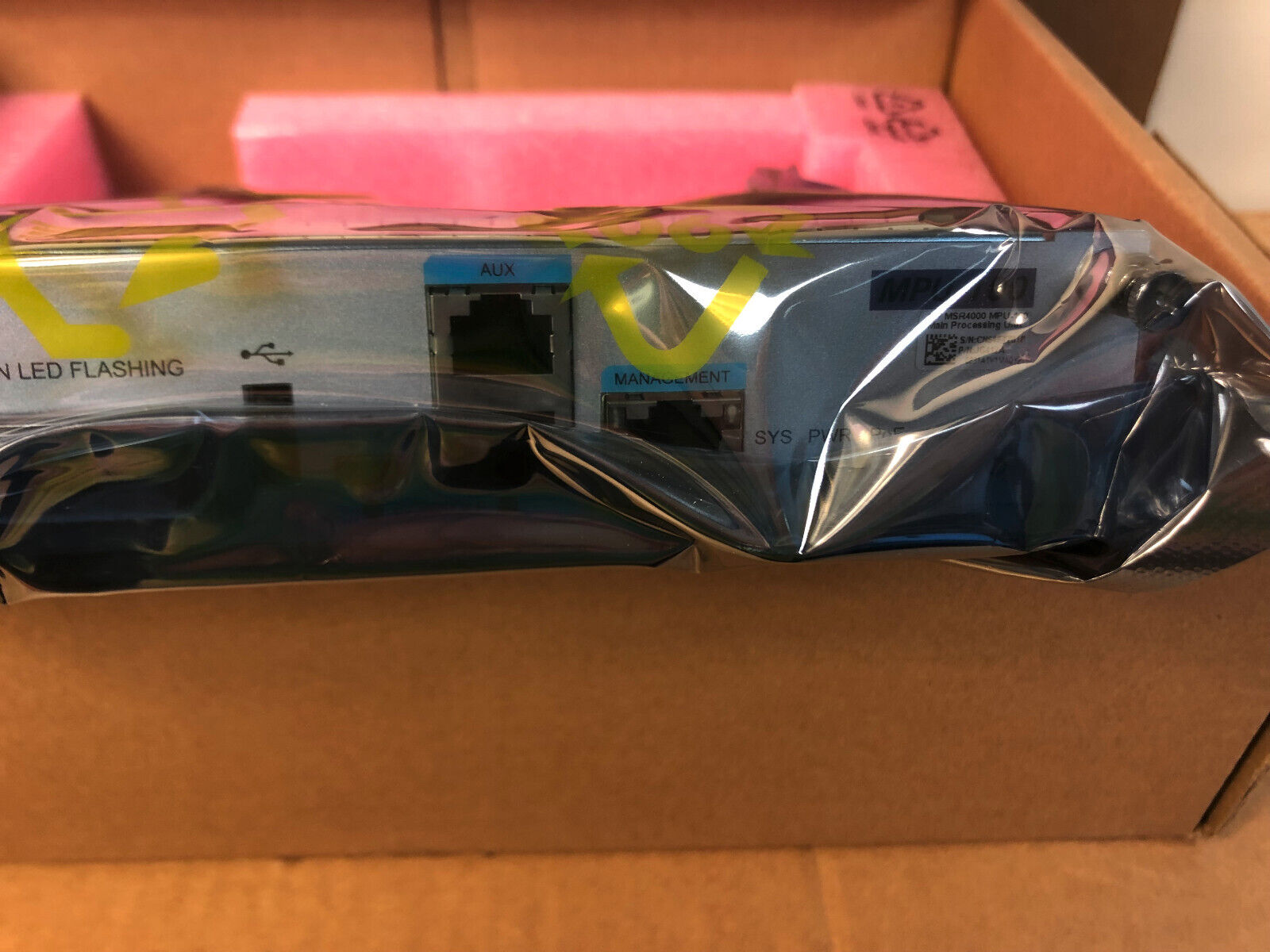 HPE JG412A FlexNetwork MSR4000 MPU-100 Main Processing Unit w/ Compact Flash Card Slot.