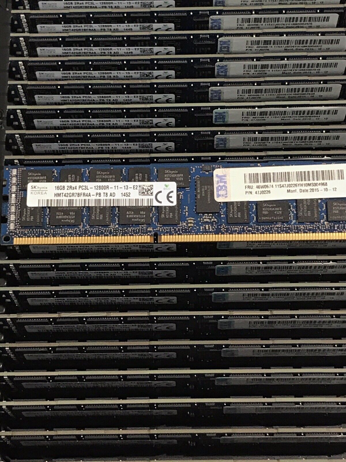 IBM 46W0674 1x16GB Dual Rank x4 DDR3 1600MHz RDIMM ECC CL11 Low Voltage Ram Memory